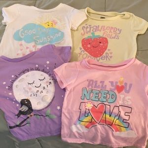 4 Girls Lennon and McCartney Sz 6/6x T-shirts
